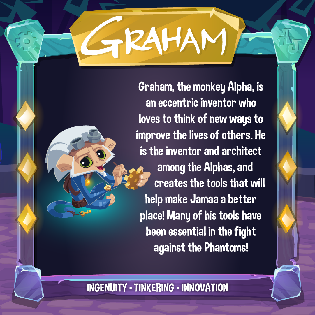 Alphas Cards Social Graham Info Square
