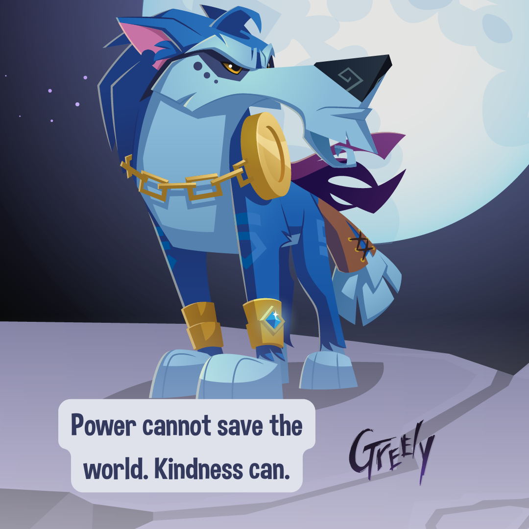 Power cannot save the world. Kindness can. (Instagram Post (Square))