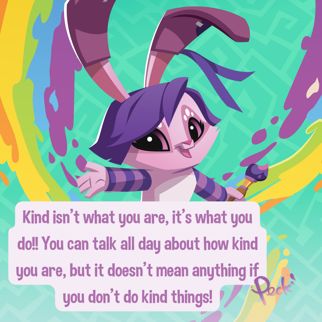 Kind isn-t what you are, it-s what you do!! You can talk all day about how kind you are, but it doesn-t mean anything if you don-t do kind things! (Instagram Post (Square)) (1)