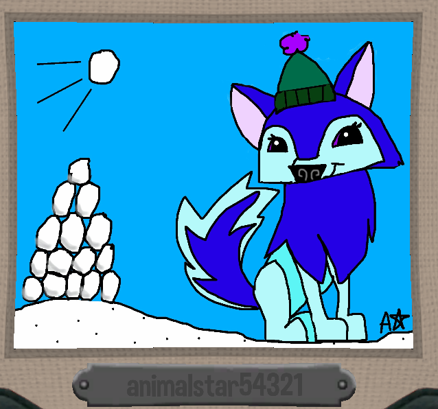 aj arctic wolf drawing