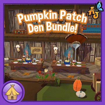 Pumpkin Patch Den in Animal Jam! - The Daily Explorer