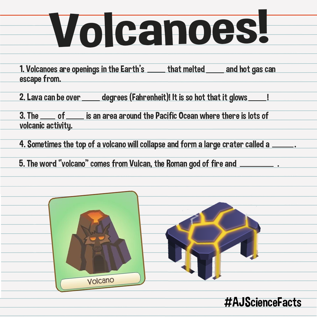 Facts • Volcanoes